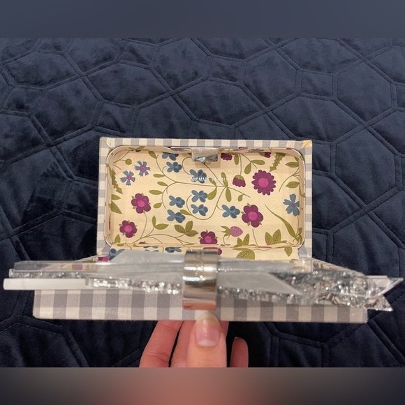 Edie Parker Gray/ Silver and White Clutch - Picture 5 of 6